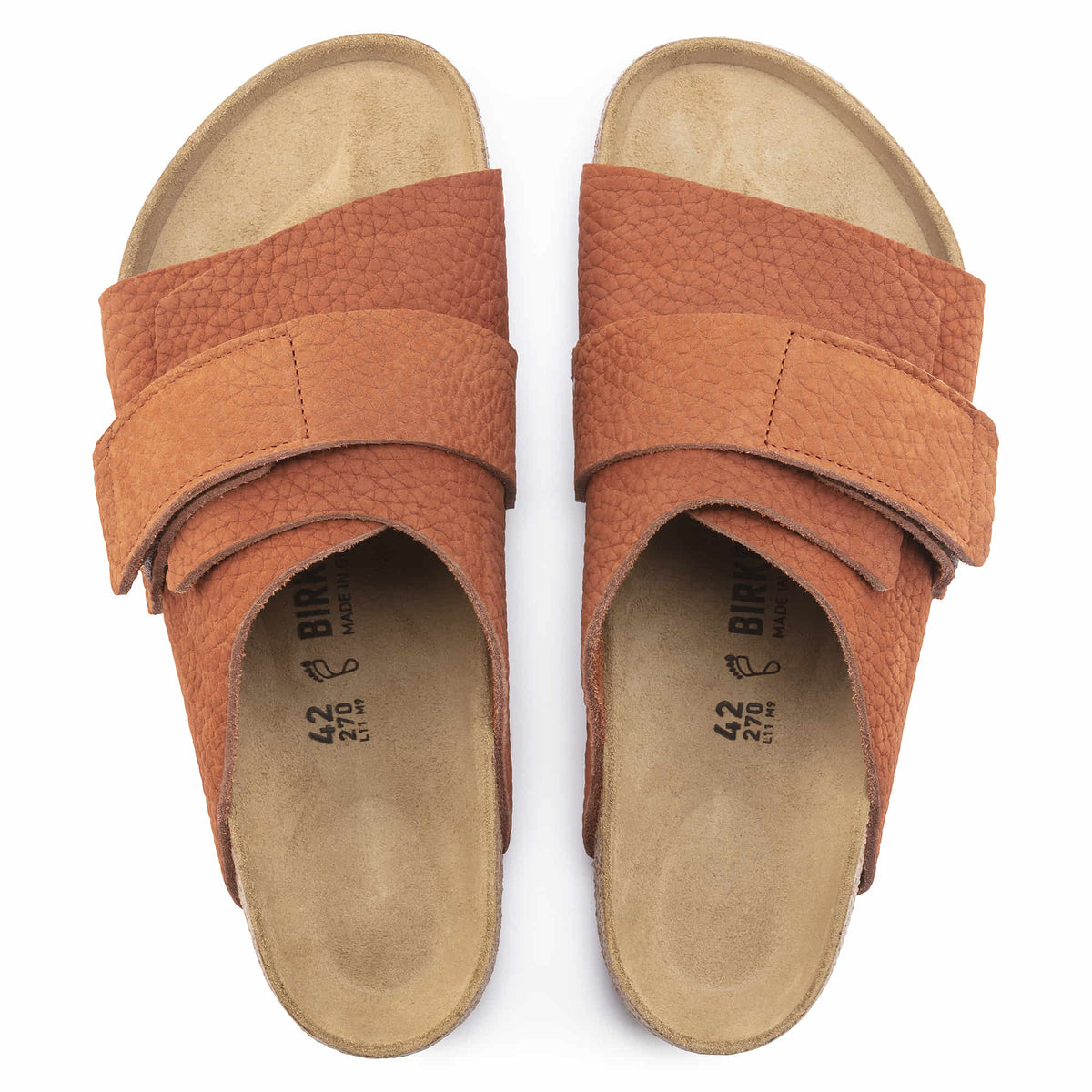 Birkenstock Kyoto Nubuck Leather Desert Buck Burnt Clay