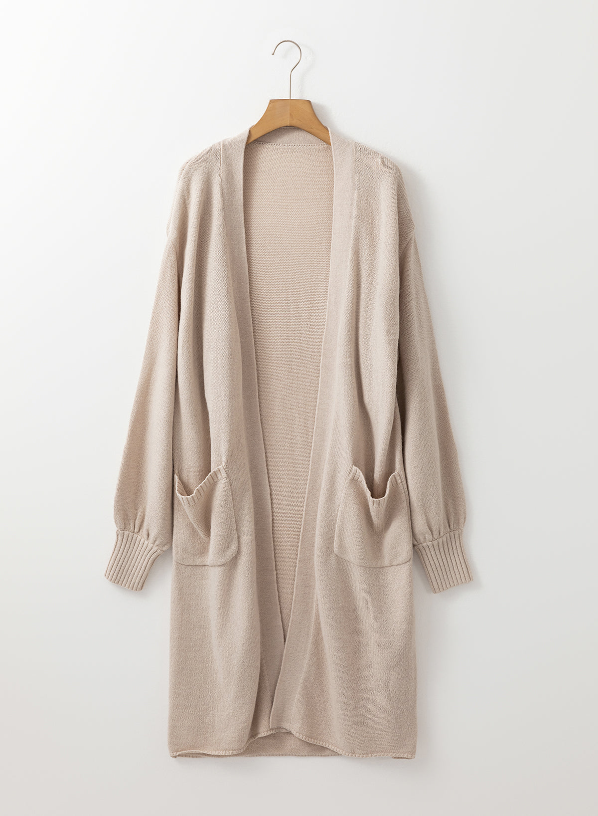 Threaded Pear Daniela Pocket Long Knitted Cardigan