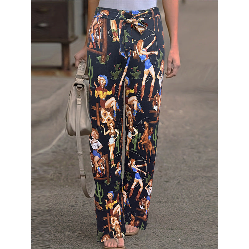 European & American Style Casual Pants for Women | Comfortable High-Waist Relaxed Trousers | Versatile Daily Wear Straight-Leg Pants | Modern Urban Chic Bottoms