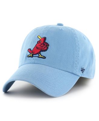 47 Brand Clean Up St. Louis Cardinals Cooperstown Strapback Hat — Columbia Blue Adjustable Cap