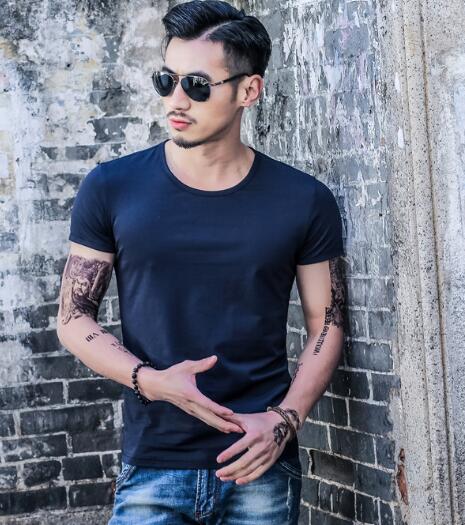 Men’s Premium Summer T-Shirt | Lightweight Breathable Cotton-Blend Tee | High-Sense Minimalist Short Sleeve Top | Trendy Casual Men’s Summer Clothes | 2026 High-Fashion Urban Basic T-Shirt