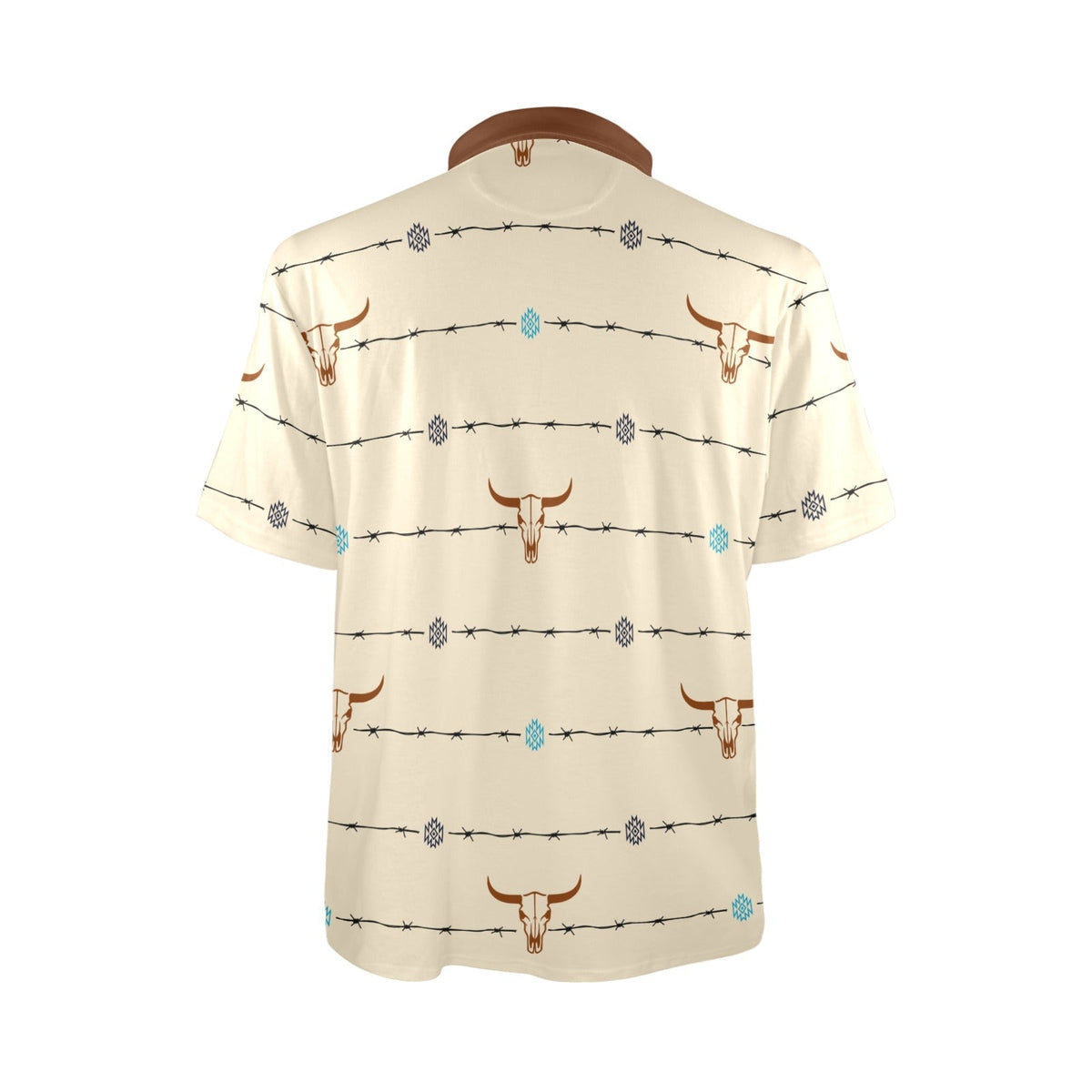 Baha Ranch Barbwire Aztec Polo Shirt