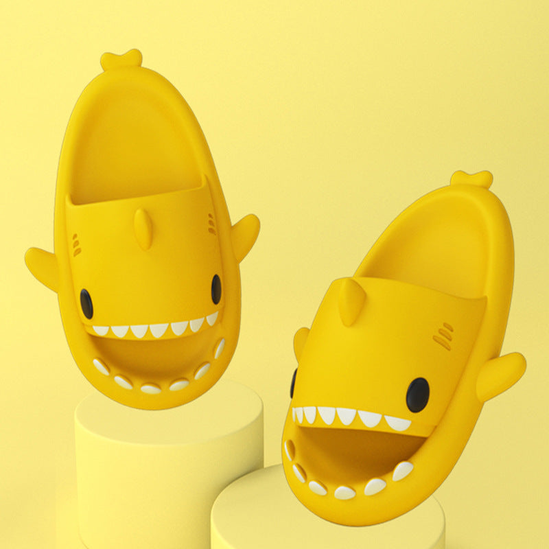 Funny Shark Cartoon Slides for Adults | Indoor & Outdoor Thick Sole Shark Slippers | Non-Slip EVA Cloud Slides for Men & Women