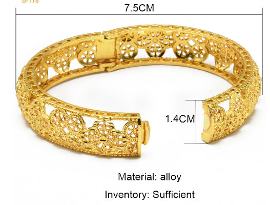 Phoenix Gold Female Bride Married Chinese Wedding Bracelet