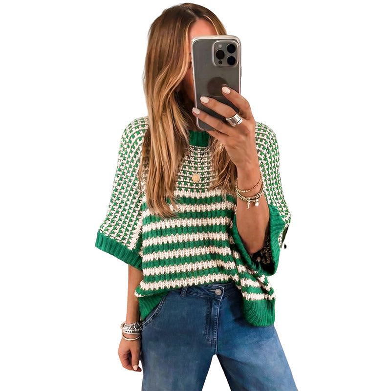 Women’s Relaxed Fit Crew Neck Sweater | Stylish Versatile Knitted Pullover | Casual Soft-Touch Daily Sweater | Modern Minimalist Long-Sleeve Top for Women | 2026 Winter Essentials Knitwear