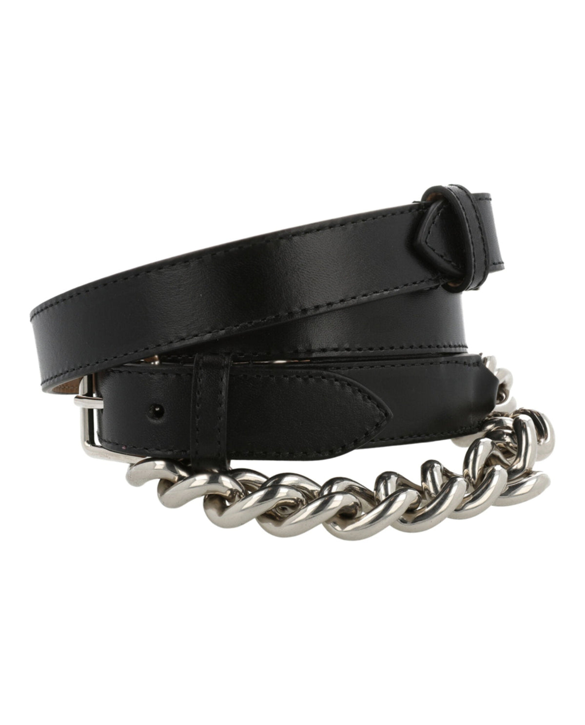 Alexander McQueen Double Belt With Chain