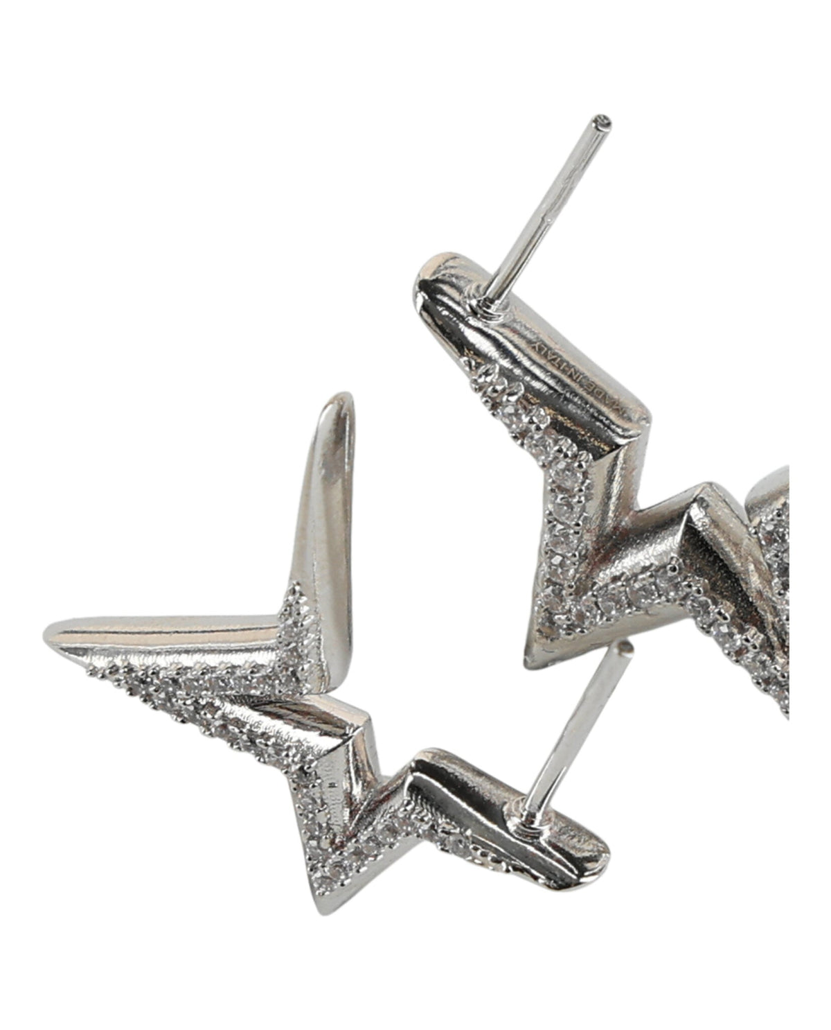 Ferragamo Crystal-Embellished Asymmetrical Star Earrings