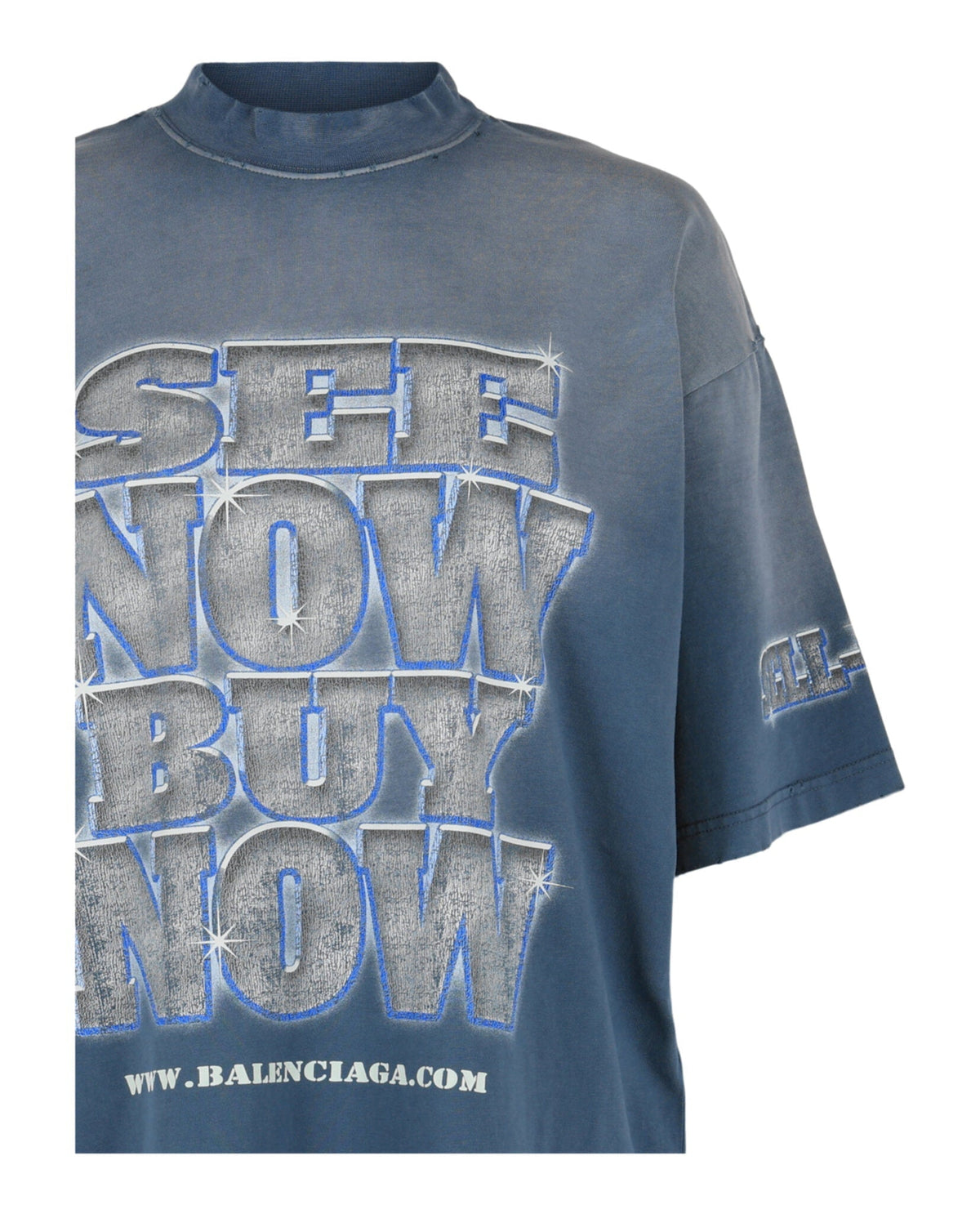 Balenciaga Medium Fit See Now Buy Now Graphic T-Shirt