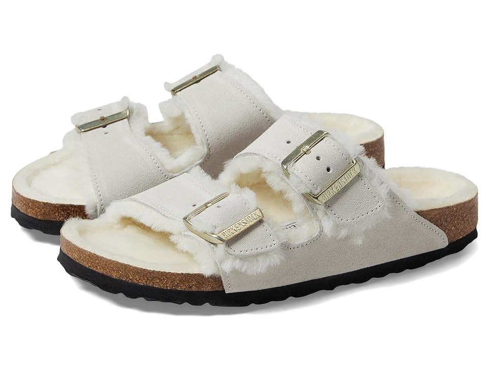 Birkenstock Arizona Suede Dual-Buckle Slide Sandals