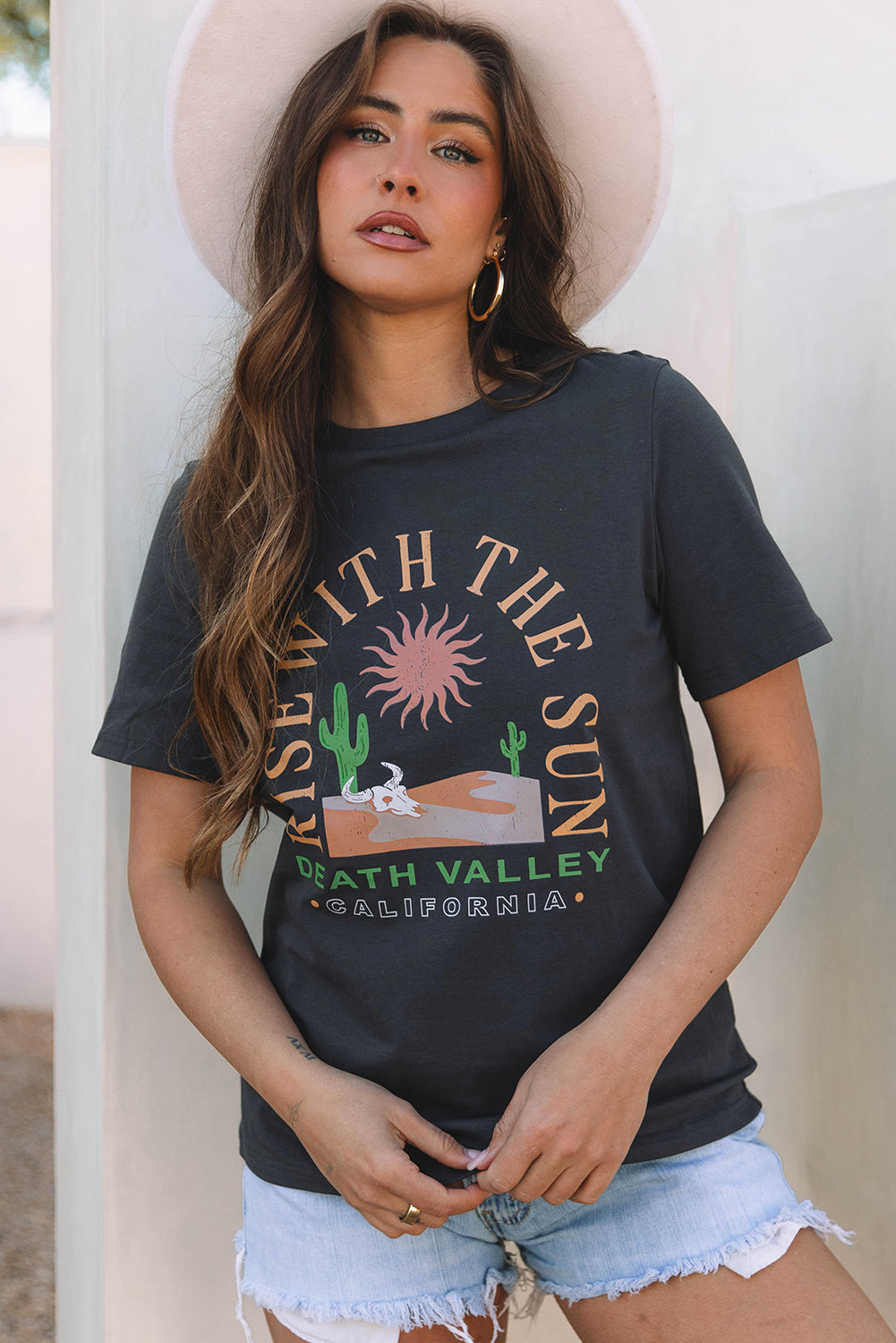Threaded Pear RISE WITH THE SUN Western Tee