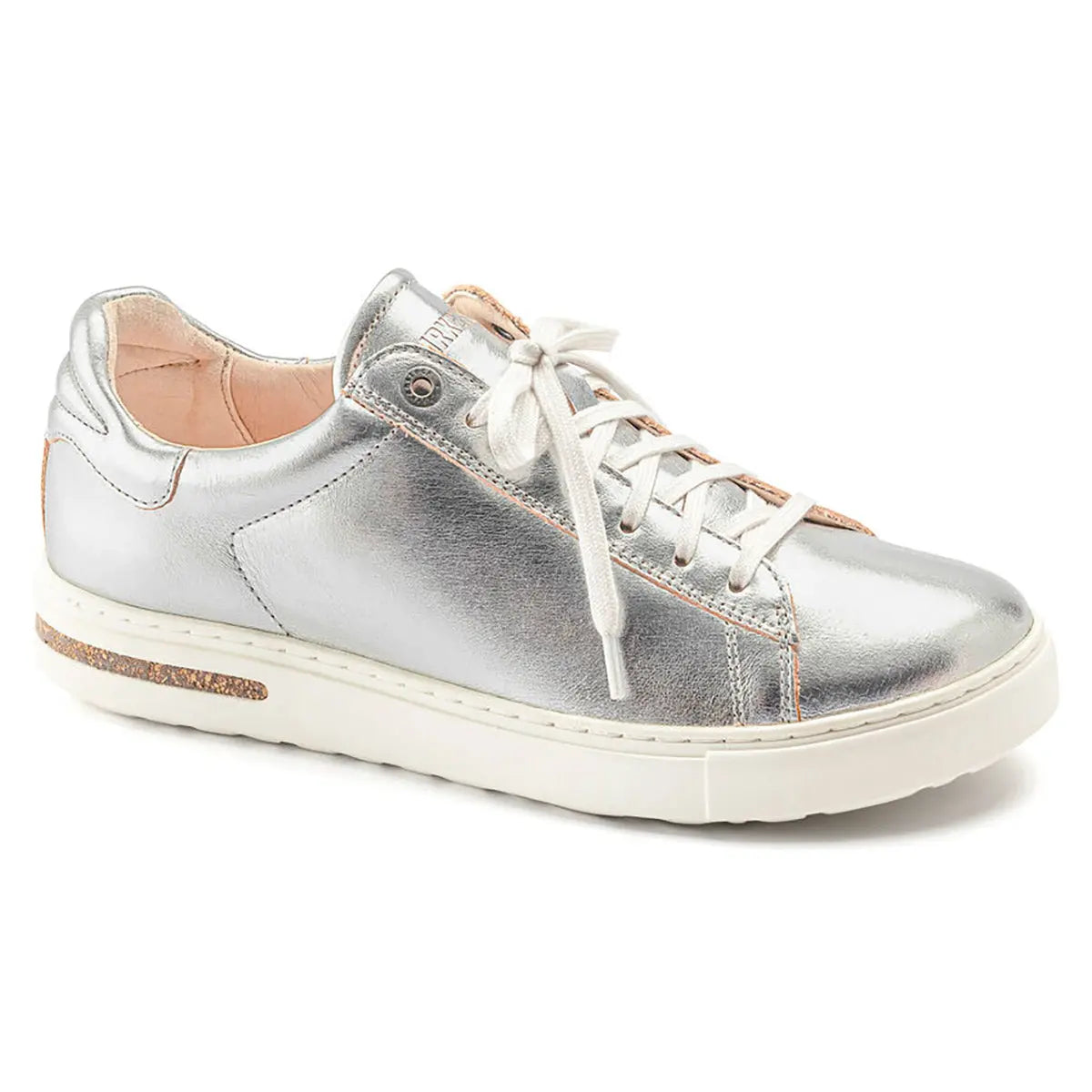 Birkenstock Bend Low Leather Silver Sneakers