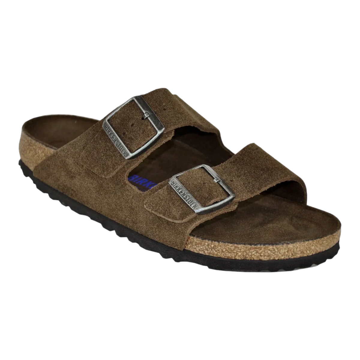 Birkenstock Arizona Soft Footbed Unisex Sandals — Carafe Suede Leather