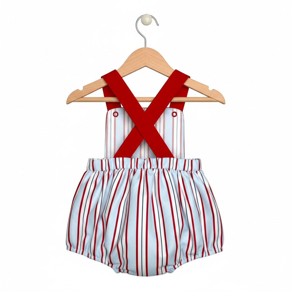 All-American Stripes Bubble Romper