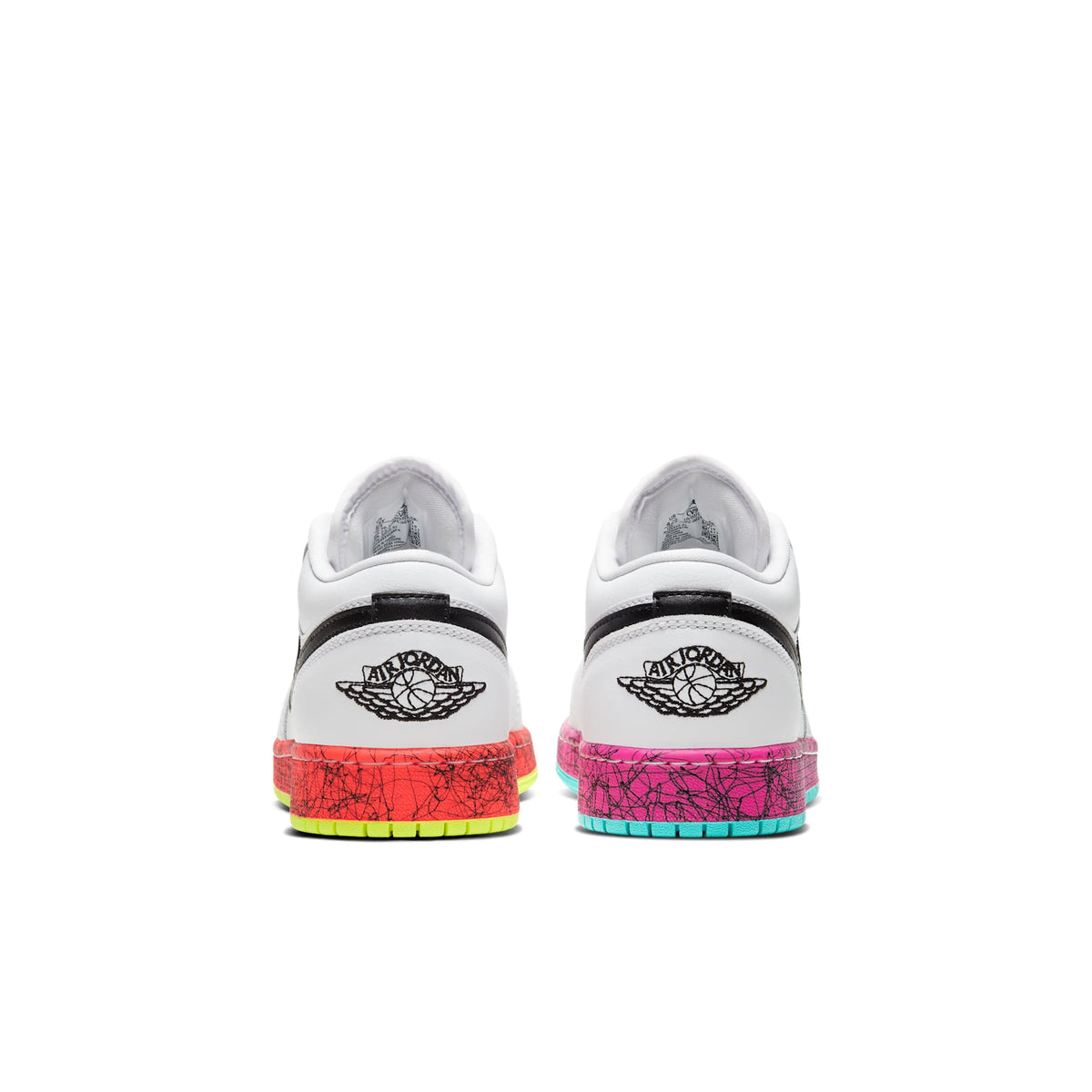 Air Jordan Grade School Retro 1 Low 'Multi-Color Midsoles White' Gs Sneakers