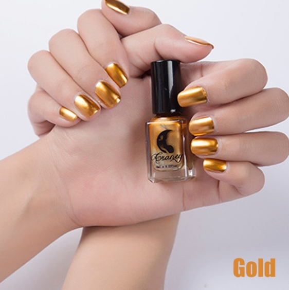 14-Color Metallic Nail Polish Set