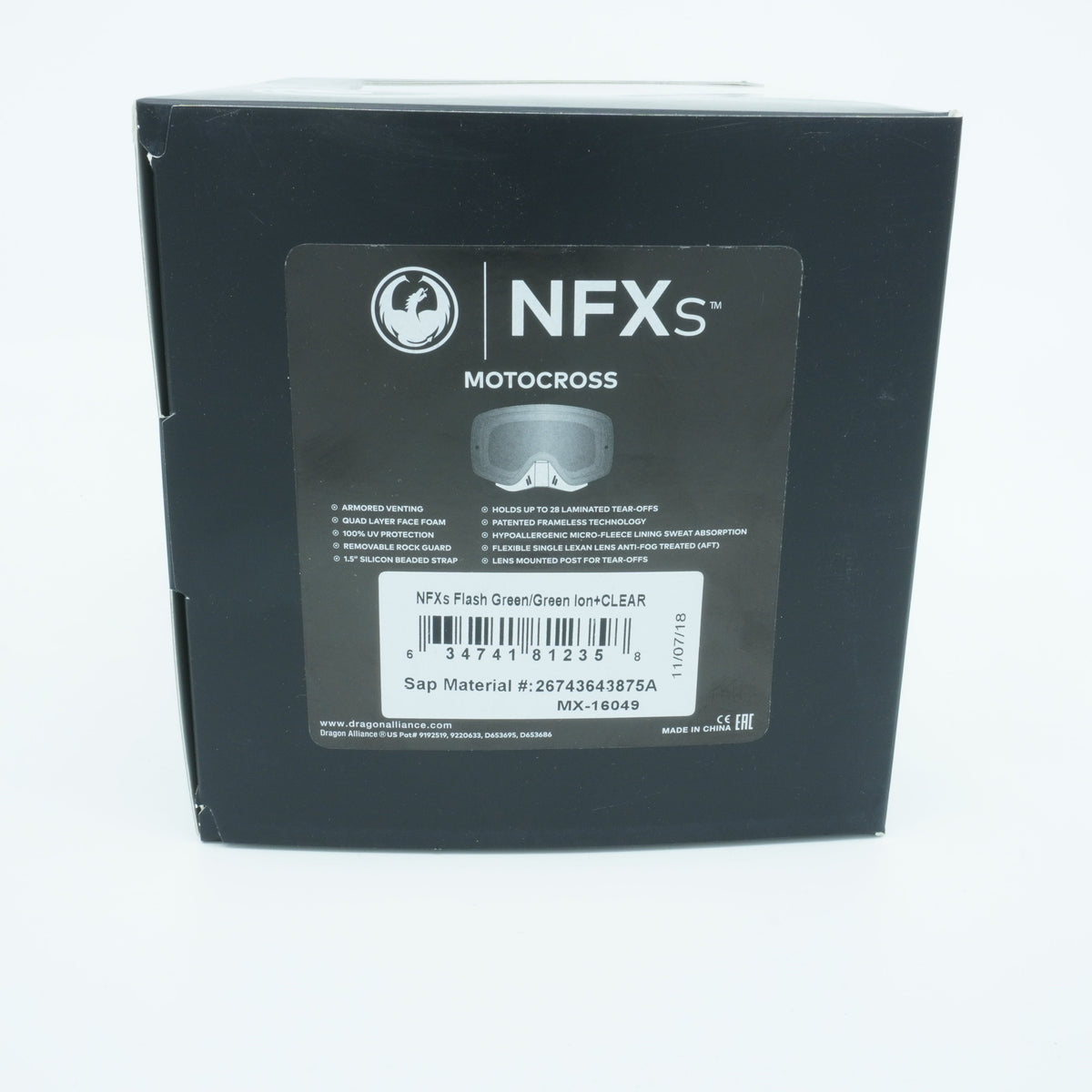 Dragon Alliance Men's Nfxs Mx 1 Goggles