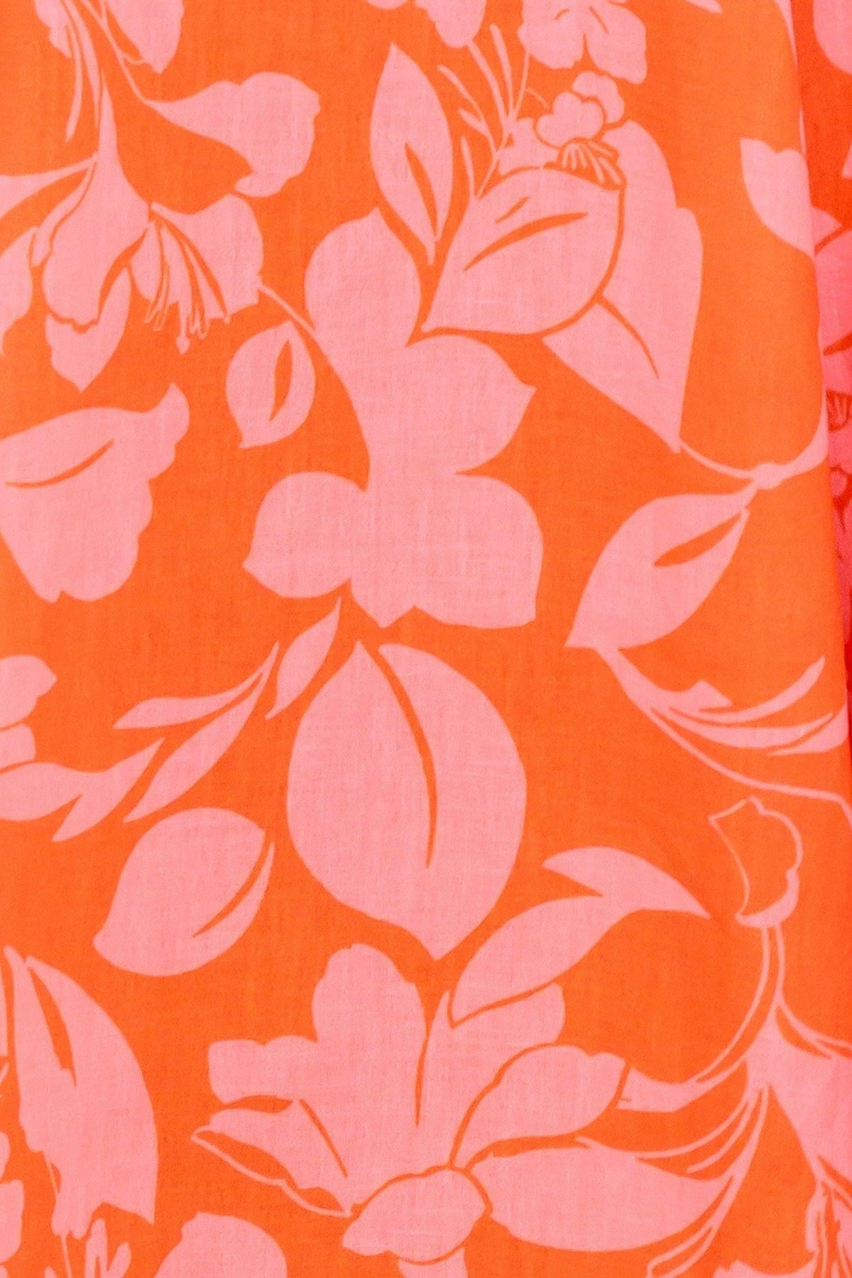 Citrus Garden Woven Midi Dress