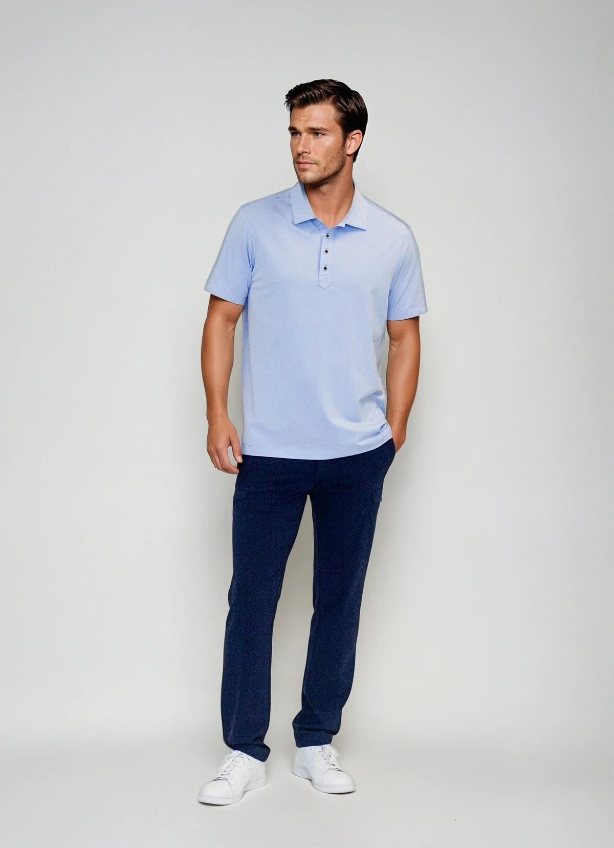 Buki Cinqo Polo - Cool Blue