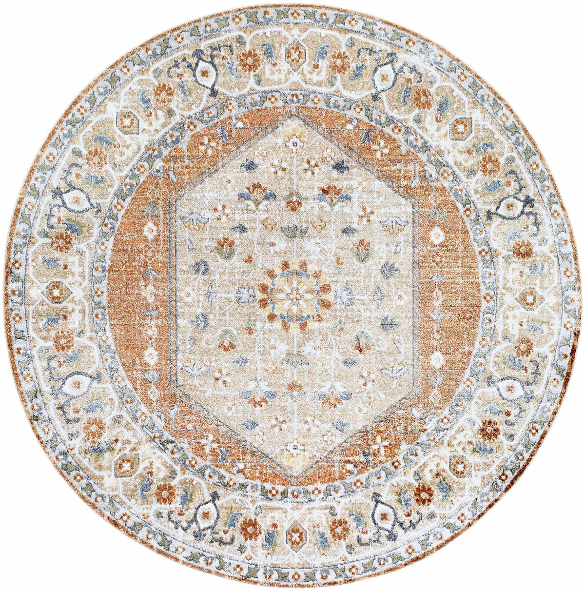 Gael Rust Boutique Washable Rug - Clearance