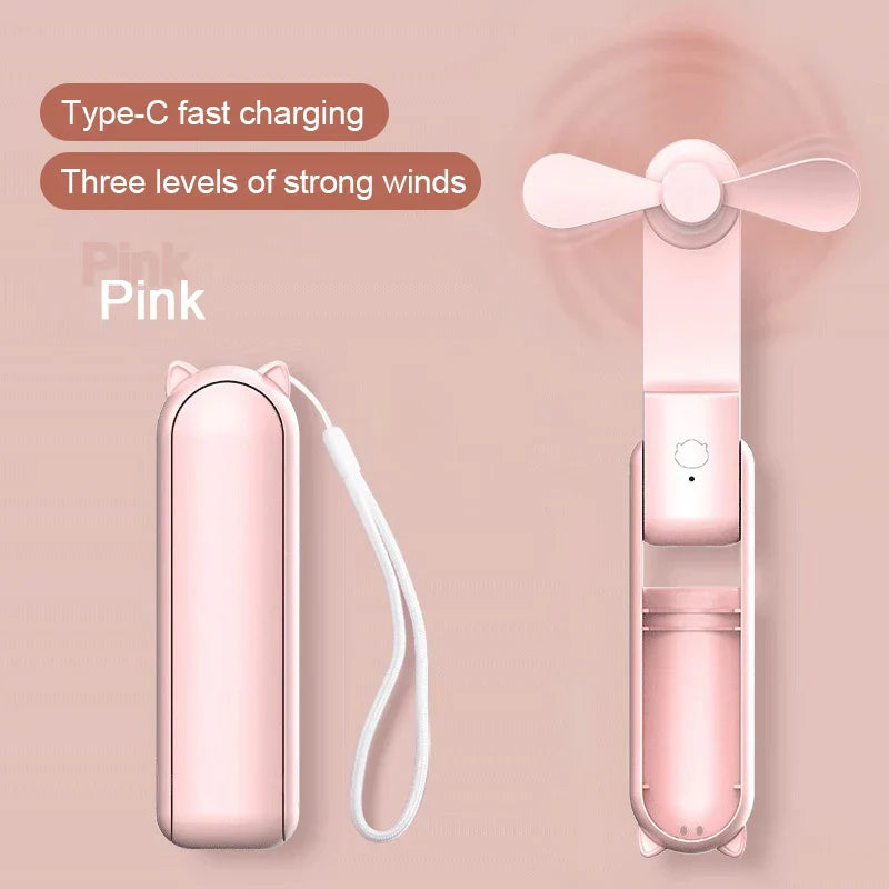 Foldable Rechargeable Mini Fan