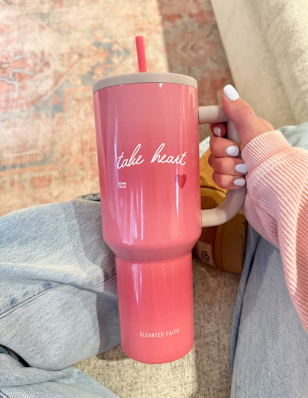 Elevated Faith Take Heart 40 oz Ascend Tumbler