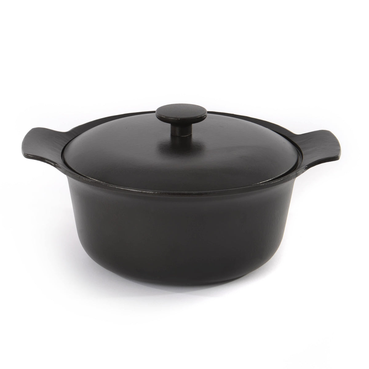 BergHOFF Ron 10" Cast Iron Dutch Oven 4.4Qt., Black