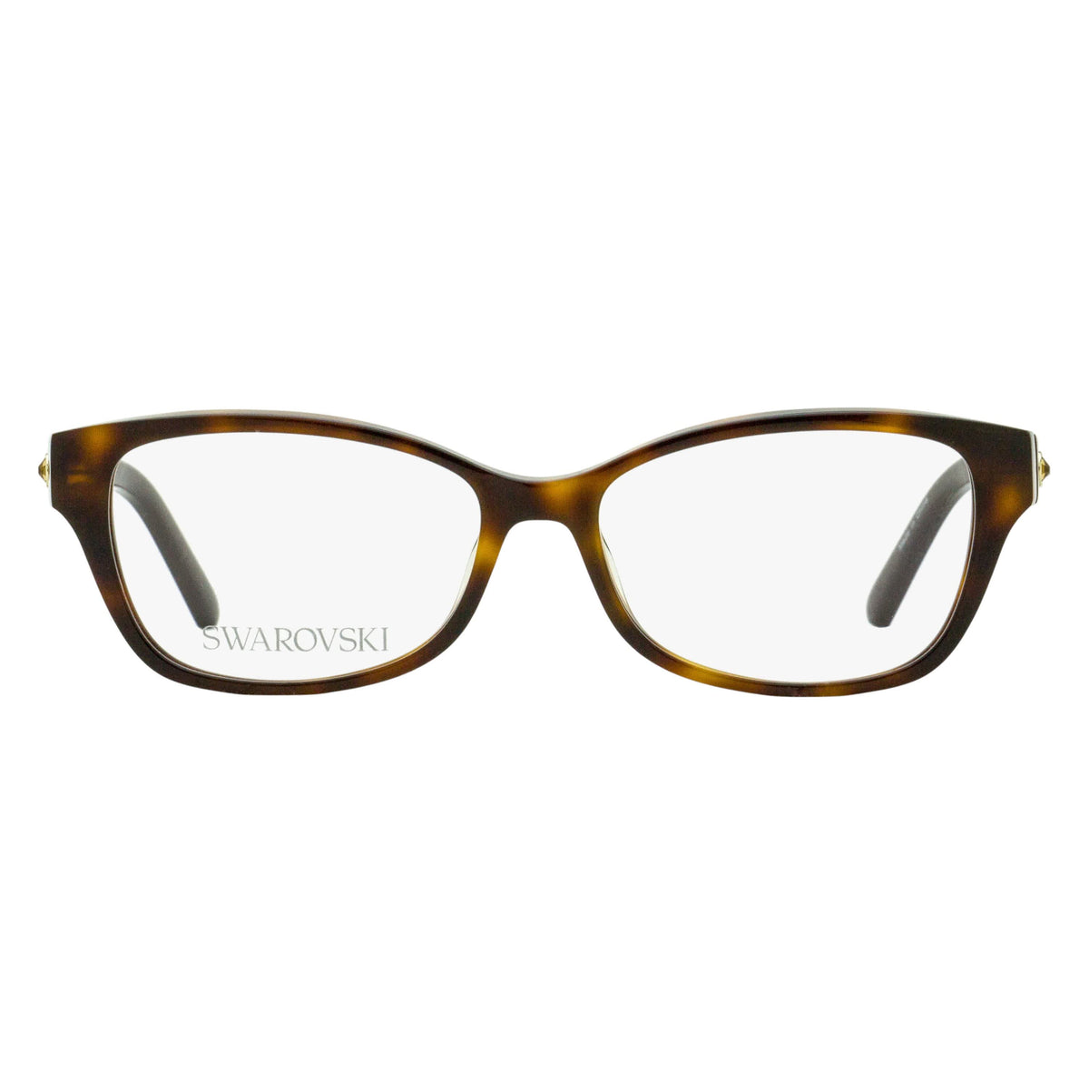 Swarovski Rounded Rectangular Eyeglasses SK5430 020 Transparent Grey 53mm