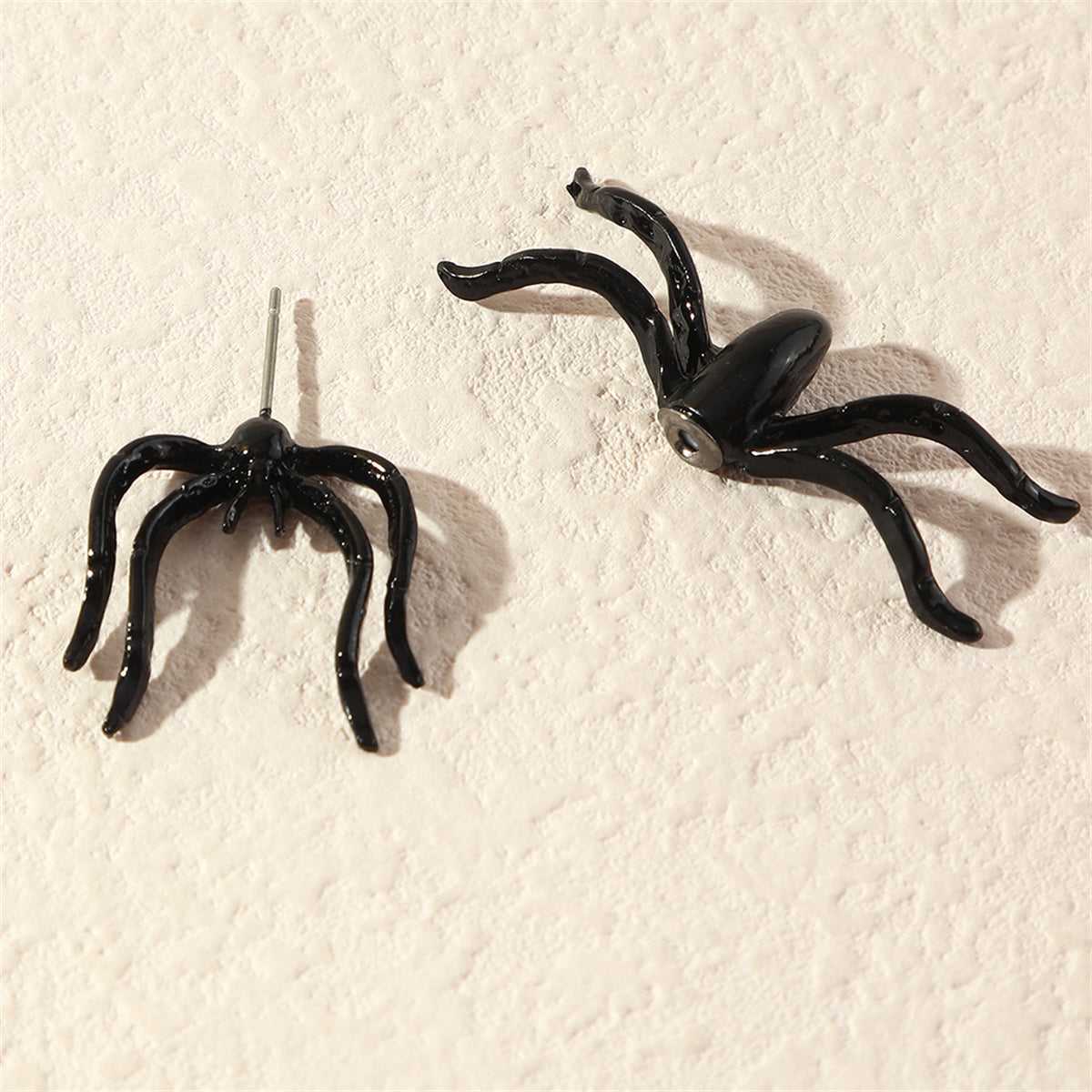 Black & Silvertone Spider Ear Jacket