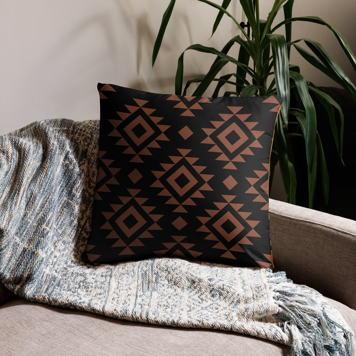 Desert Cowboy Large Basic Pillow