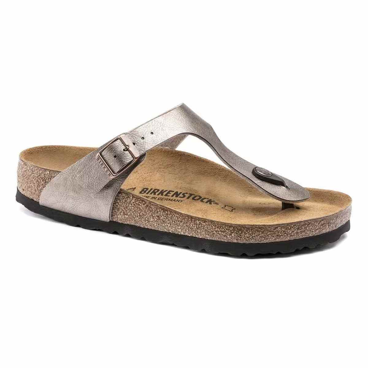 Birkenstock Gizeh Birko-Flor Graceful Taupe Sandals