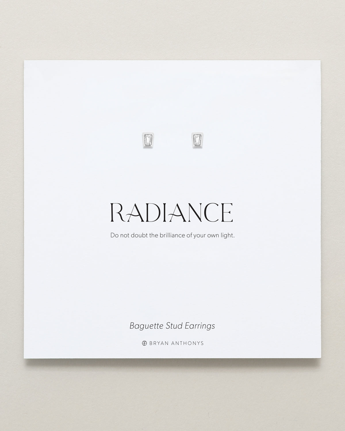 Radiance Baguette Stud Earrings