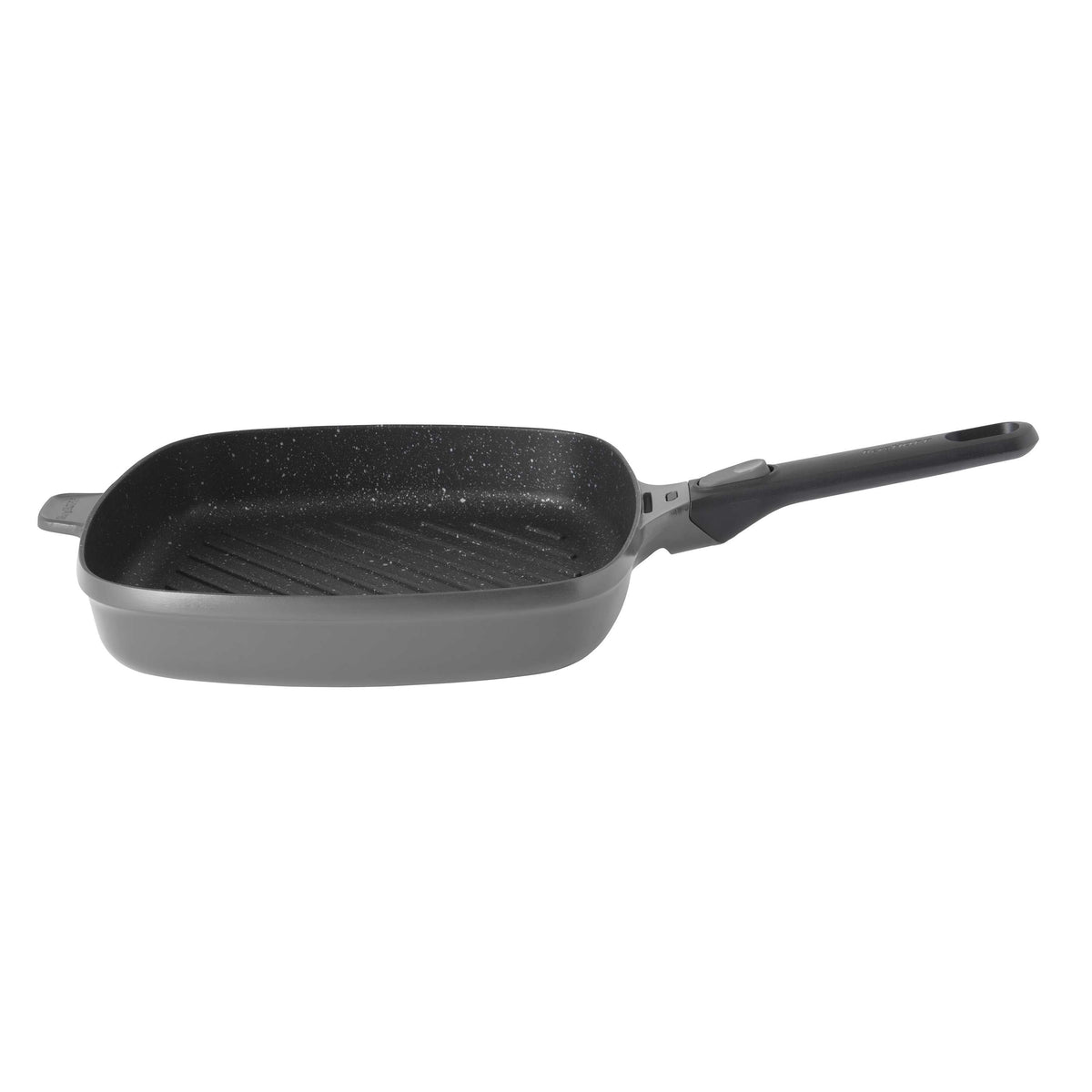 BergHOFF GEM 11" Nonstick Square Grill Pan, Black