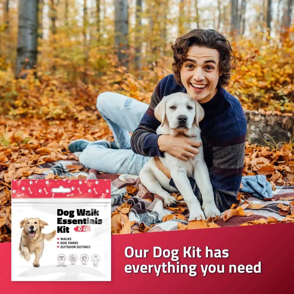 Dog Walking Essentials Kits Pack of 3 (red)