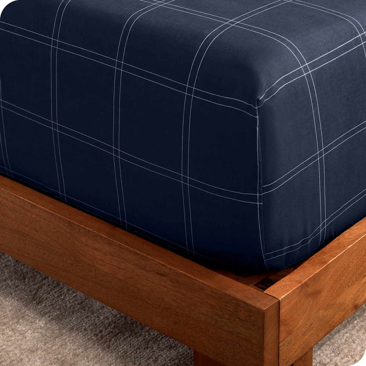 Bare Home Double Brushed Fitted Sheet
