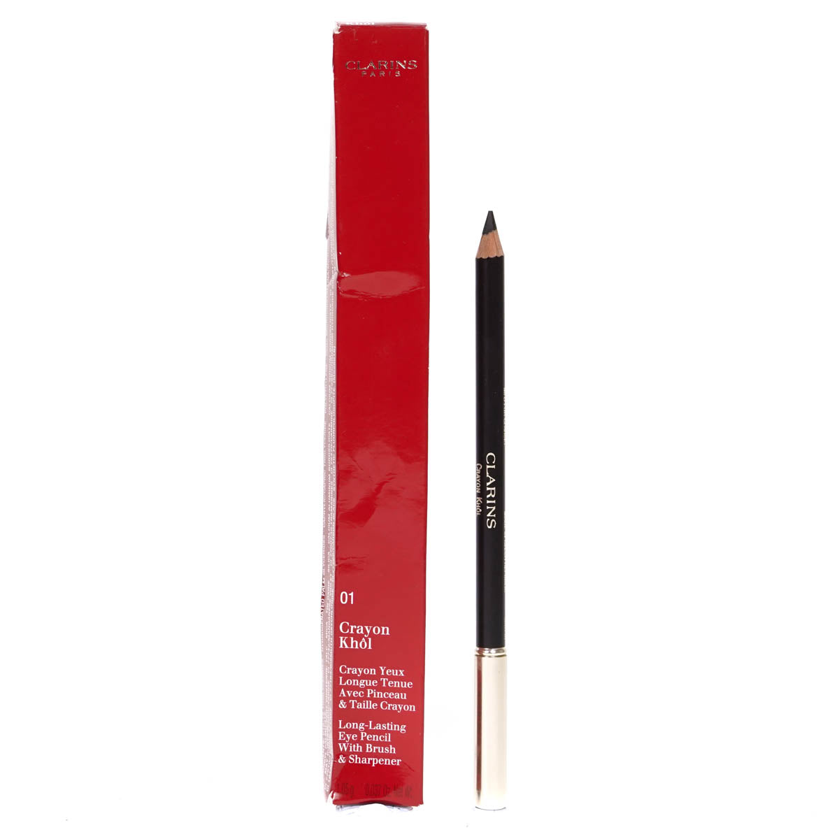 Clarins Crayon Khol Eyeliner Pencil 01 Carbon Black (Blemished Box)