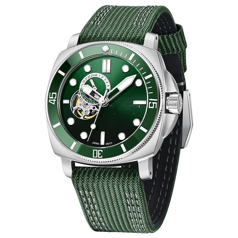 Men’s Fully Automatic Mechanical Sports Watch | Premium Skeleton Luxury Timepiece | Waterproof High-Sense Racing Watch | Sophisticated Self-Winding Professional Gear