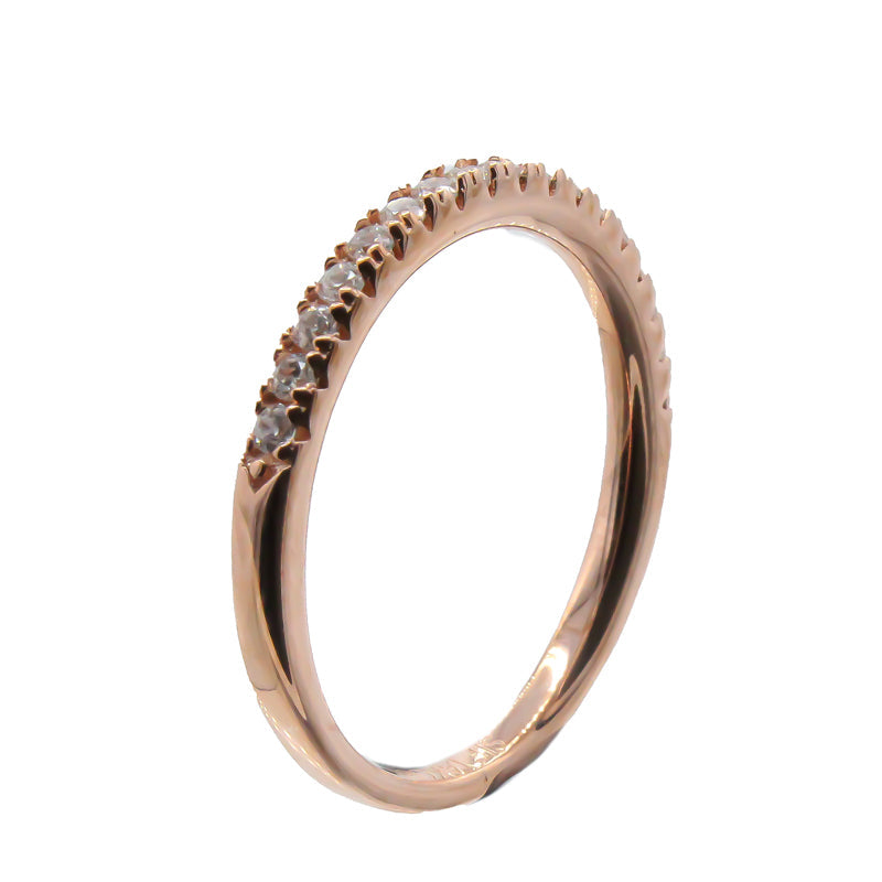 Rose Gold Ring Size 54 Sif Jakobs Cubic Zirconia