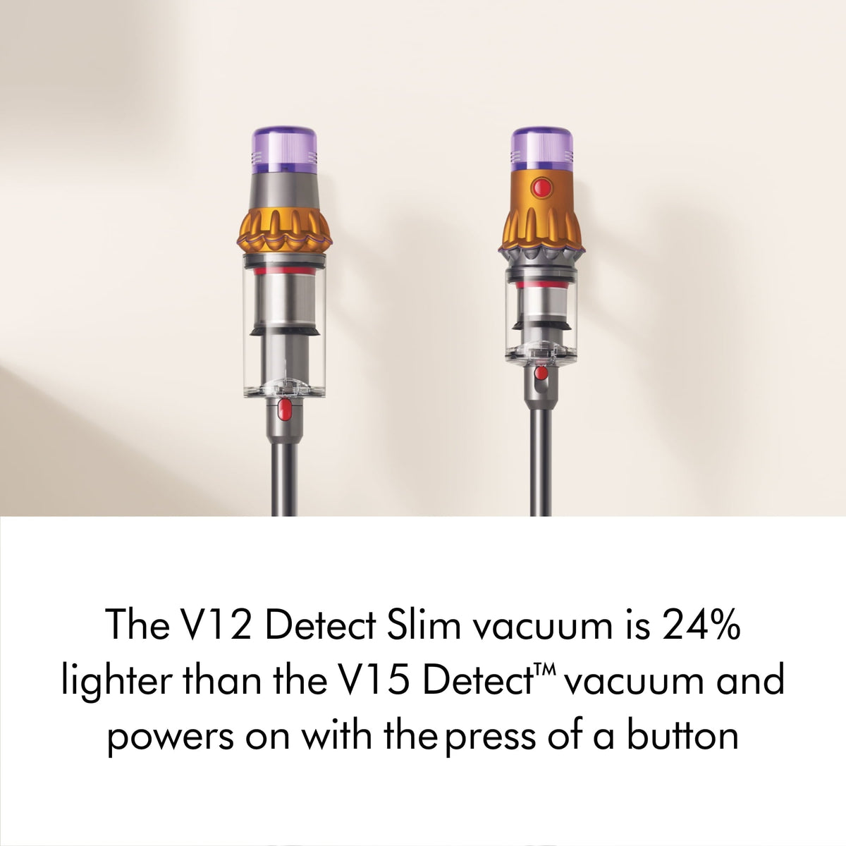 Dyson Refurbished Vacuum V12 Detect Slim Cordless Stick-Yellow/Iron