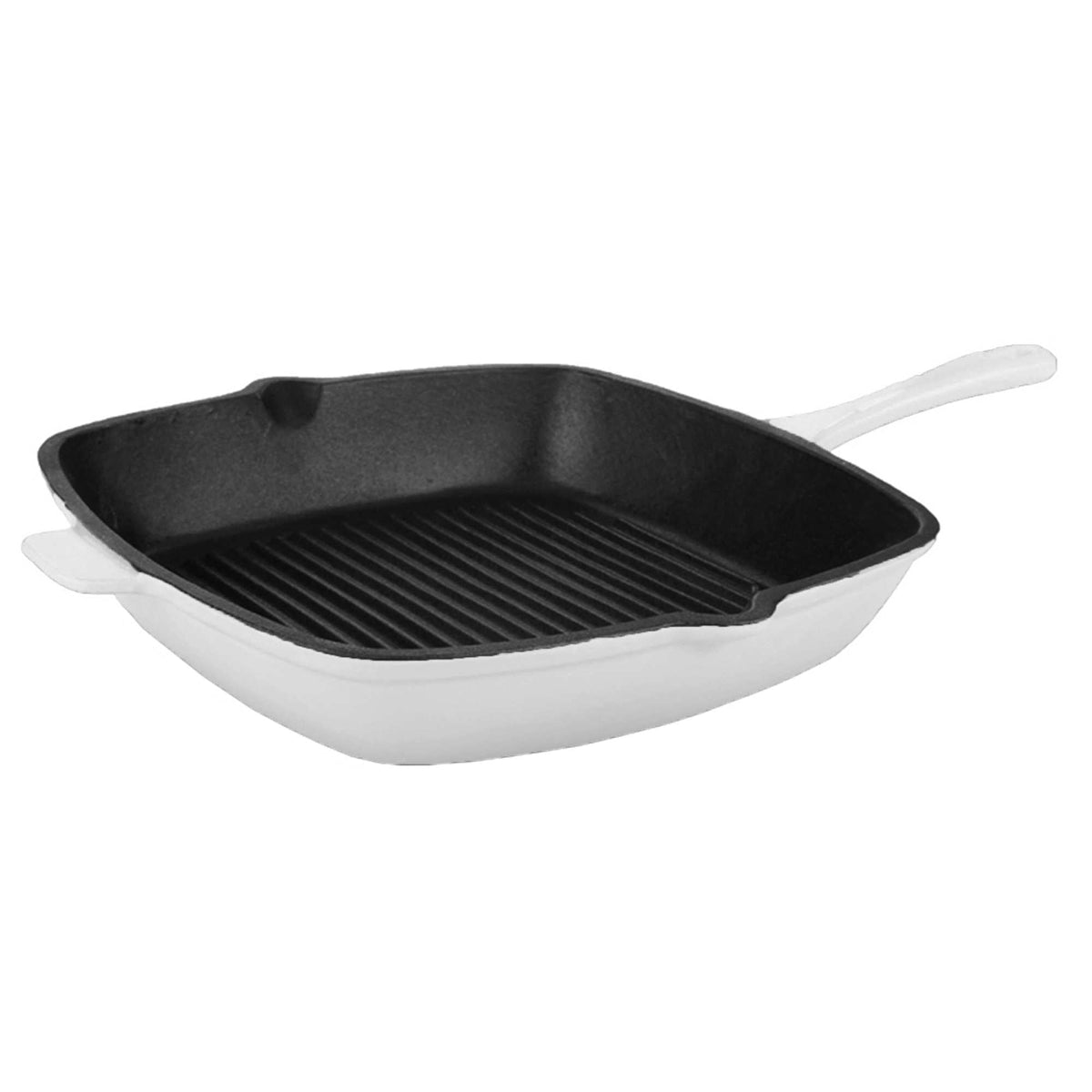 BergHOFF Neo Cast Iron Square Grill Pan 11", White