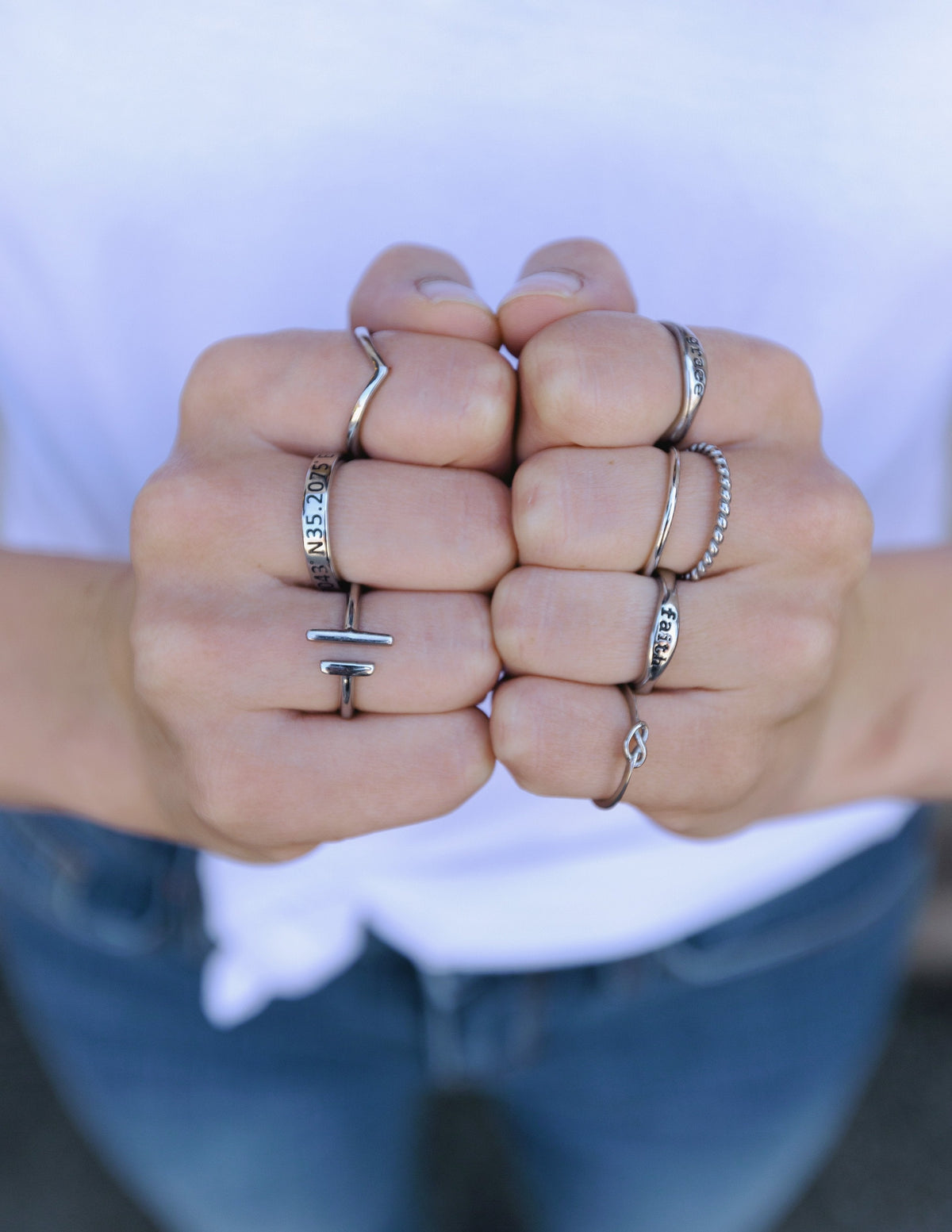 Elevated Faith Double Bar Ring