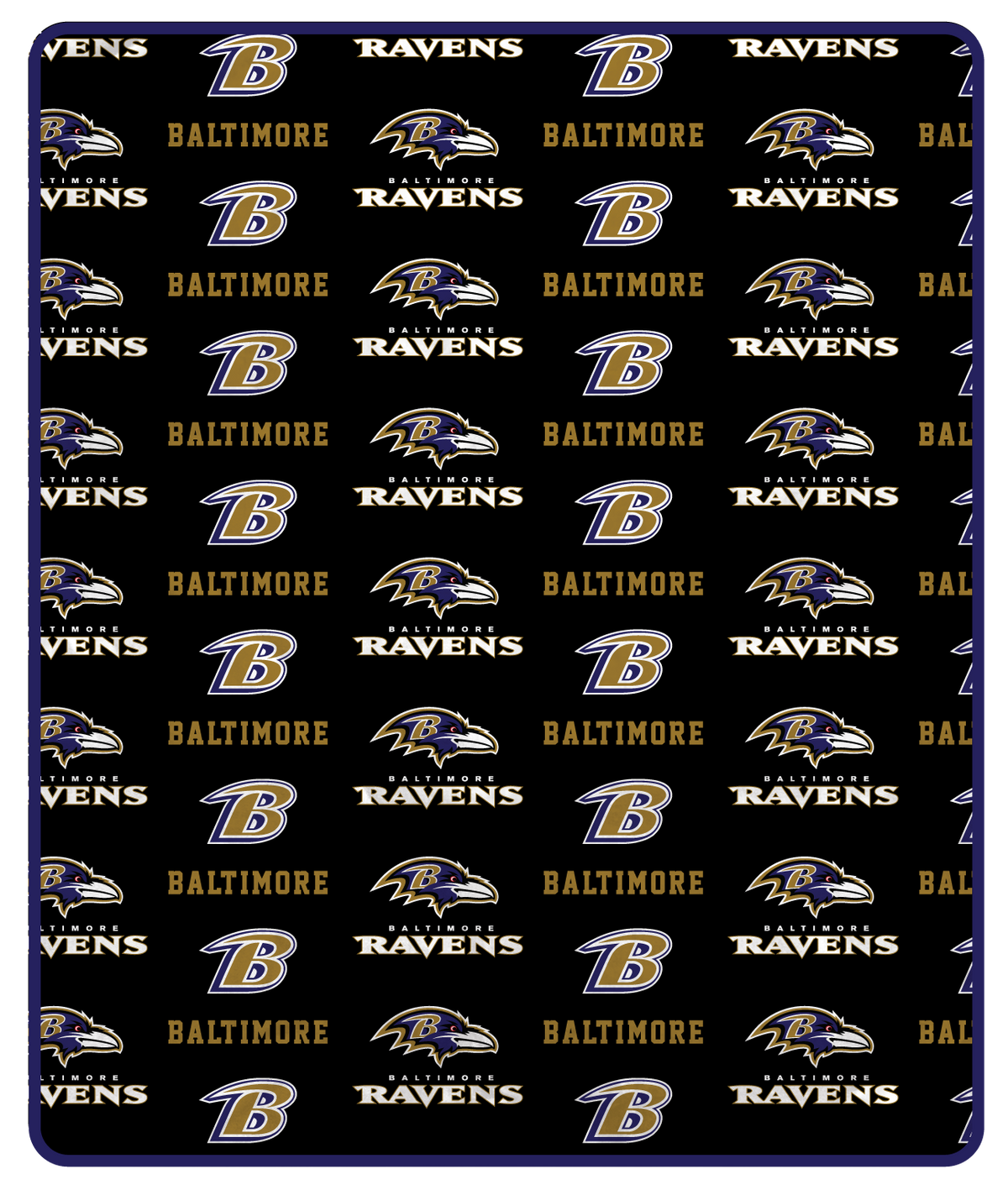 Baltimore Ravens NFL Team Logo Stadium Blanket 60x70