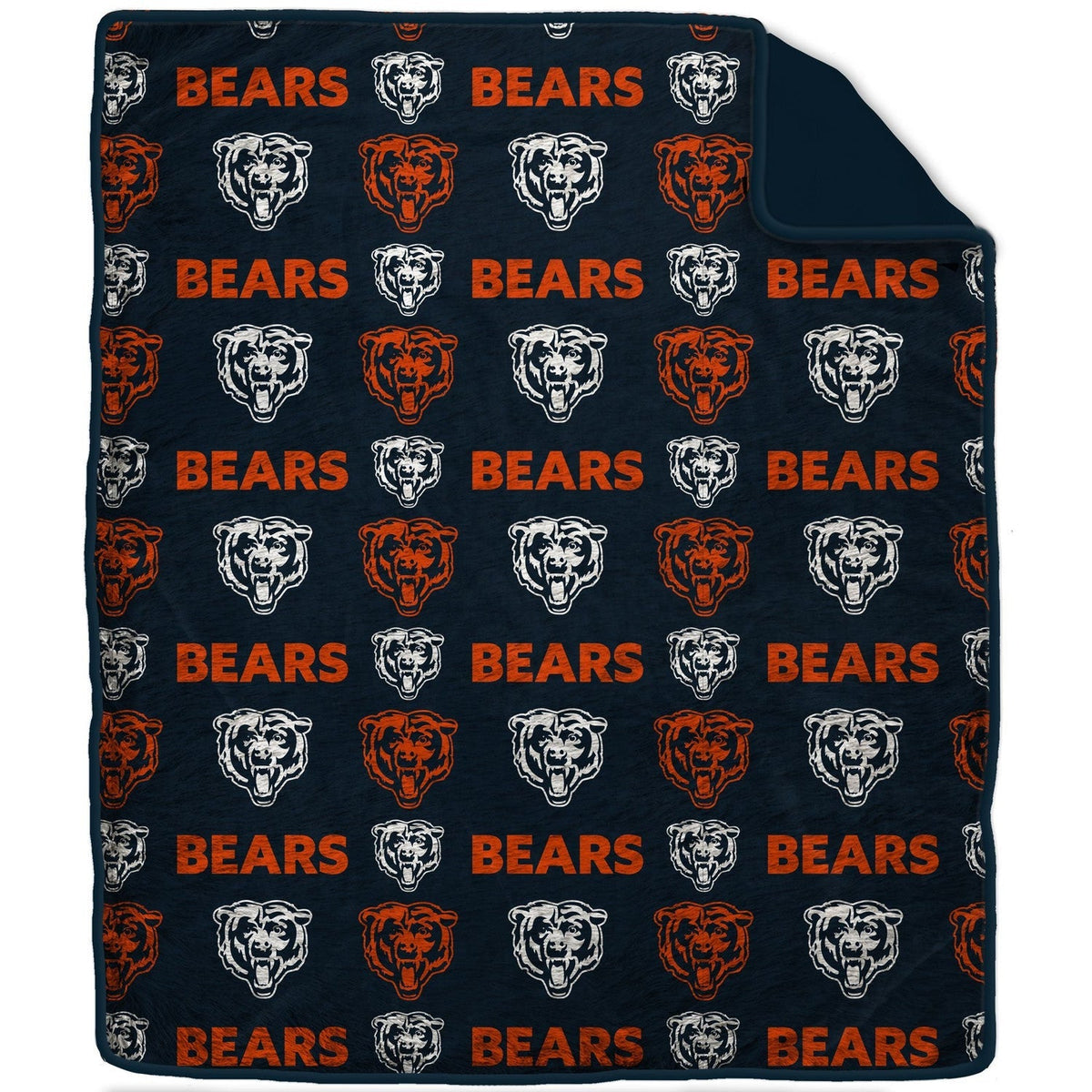 Chicago Bears NFL Team Logo Ultra Plush Blanket 60x70