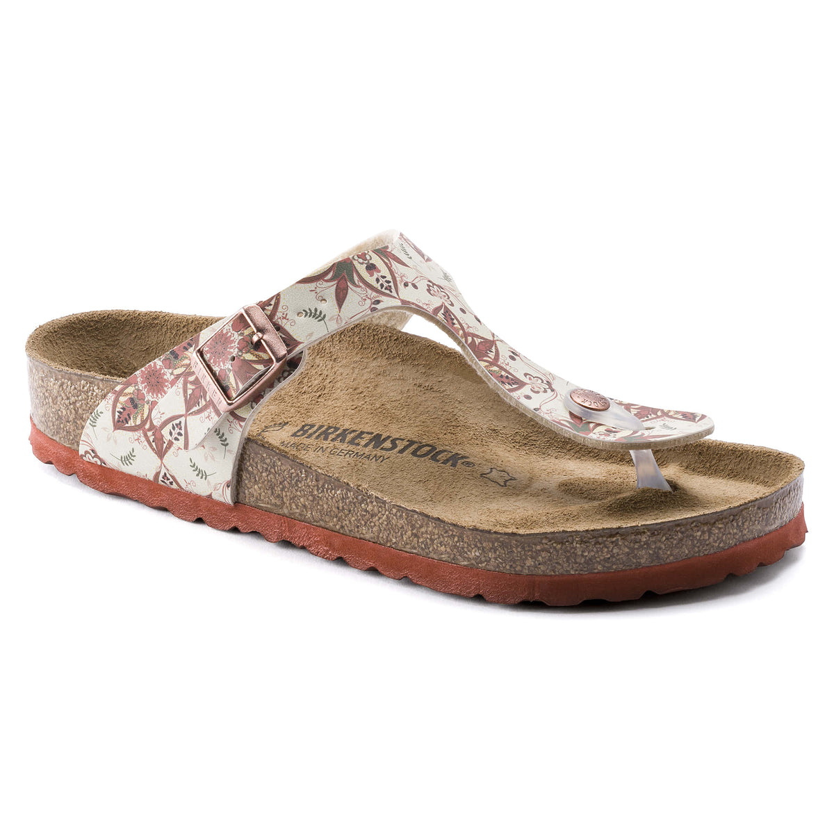 Birkenstock Gizeh Birko-Flor Boho Flowers Earth Red