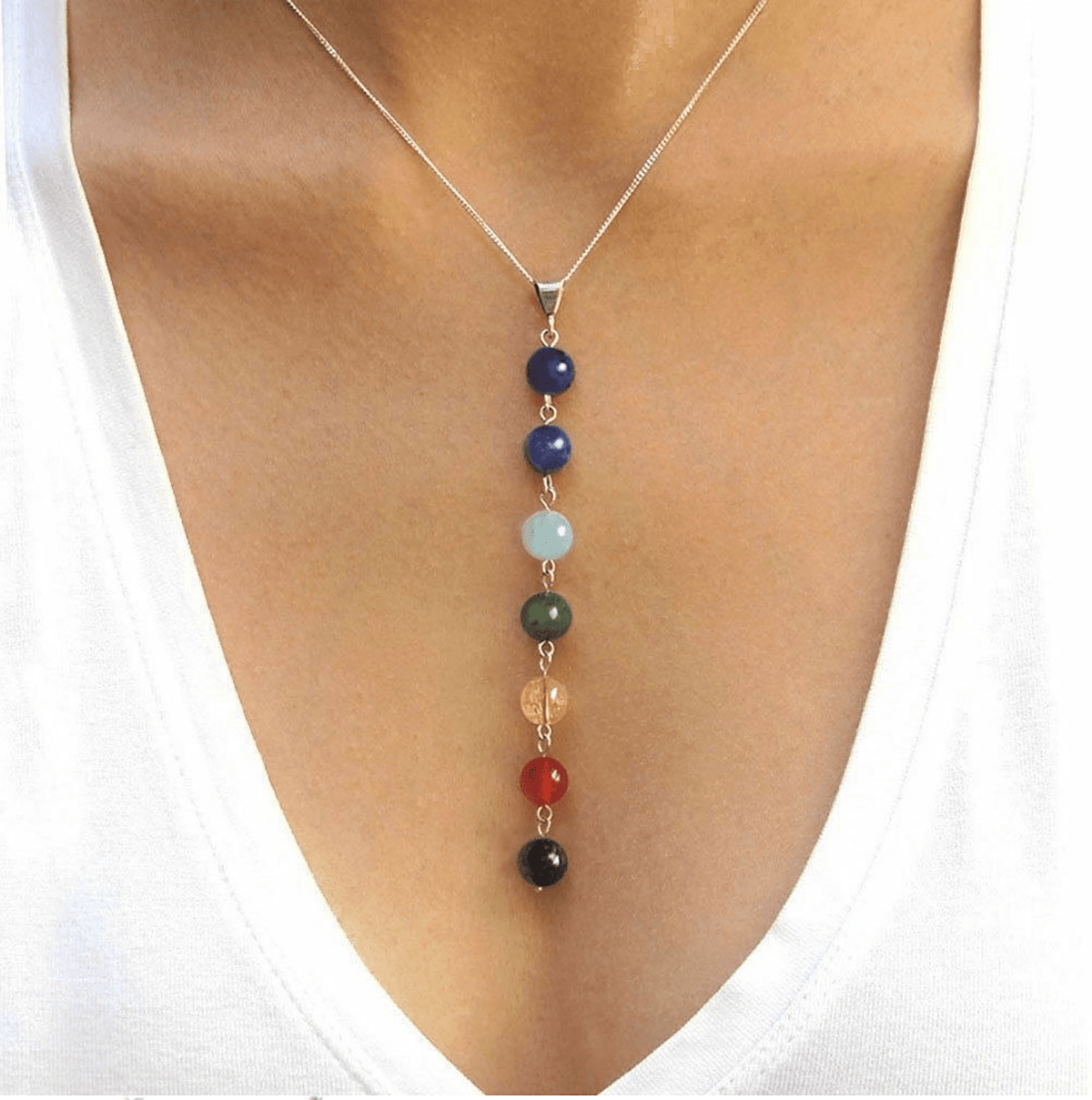 Chakra Gemstone Pendant Necklace
