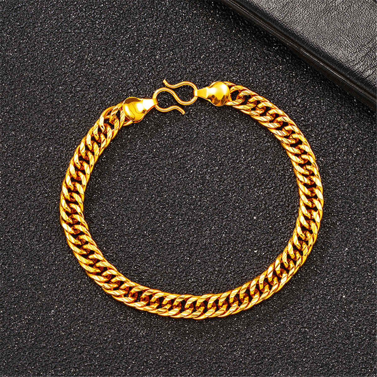 Goldtone Figaro Link Bracelet