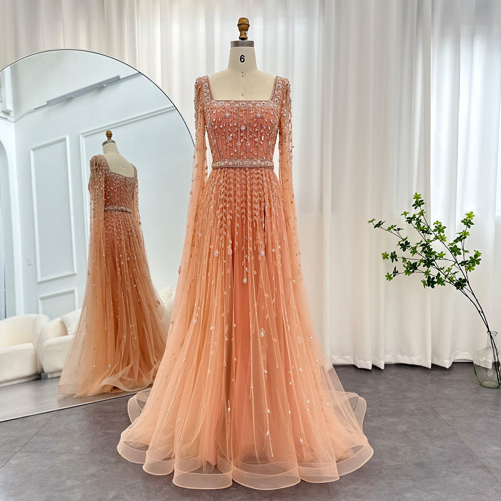 Women’s Sparkly Long Sleeve Evening Dress | Elegant Glitter Zipper Maxi Gown | Bodycon Night-Out Party Dress | Luxury Sequin-Style Formal Gown | 2026 Women’s Occasion Wear