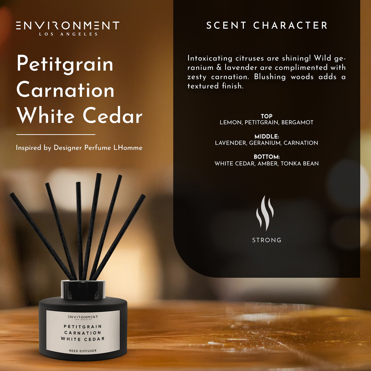 ENVIRONMENT 200mL Reed Diffuser Baies Currants Quince