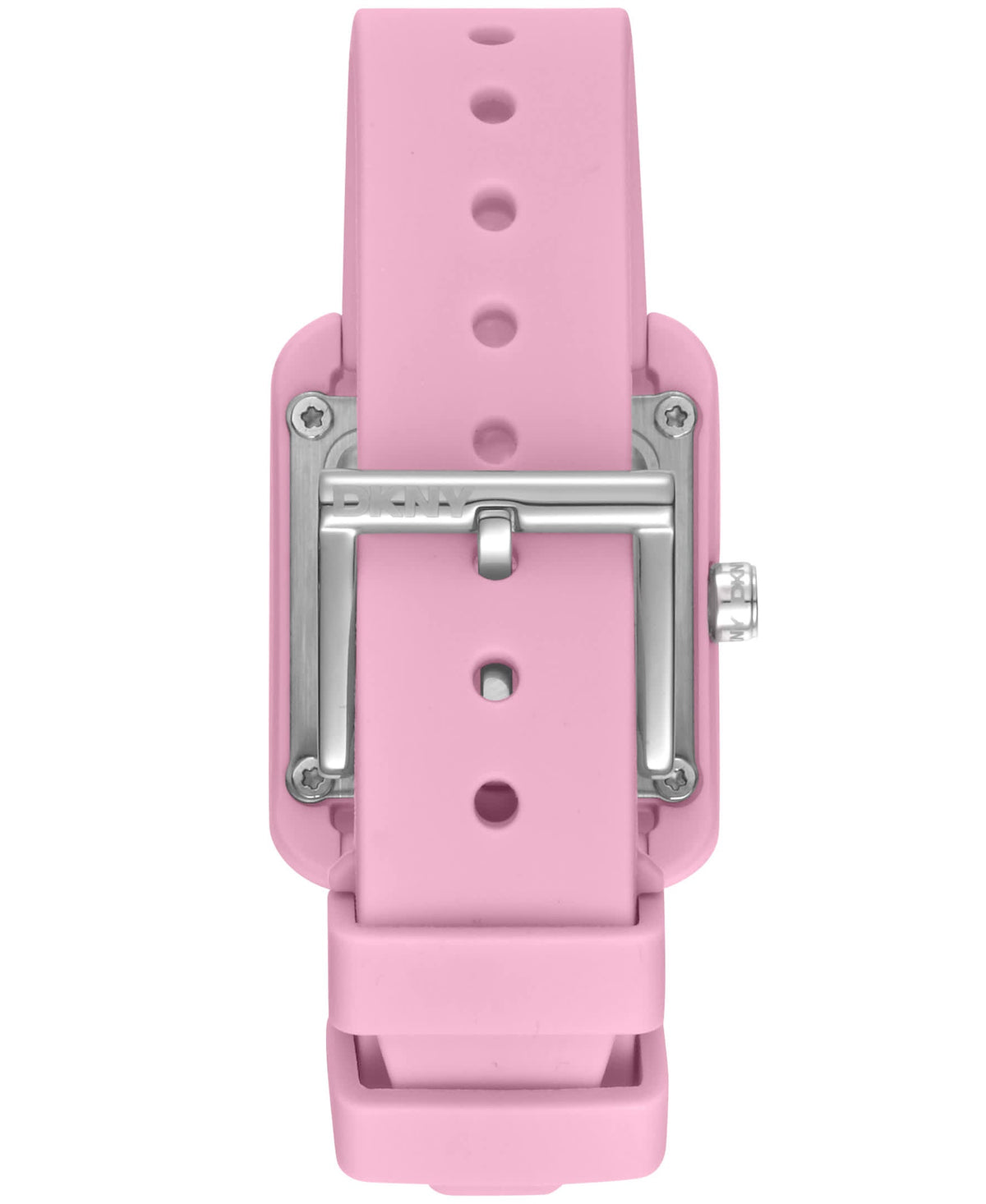 Dkny Women Watch, Pink Color Case, Pink Dial, Pink Silicone Strap, 3 Hands, 3 Atm