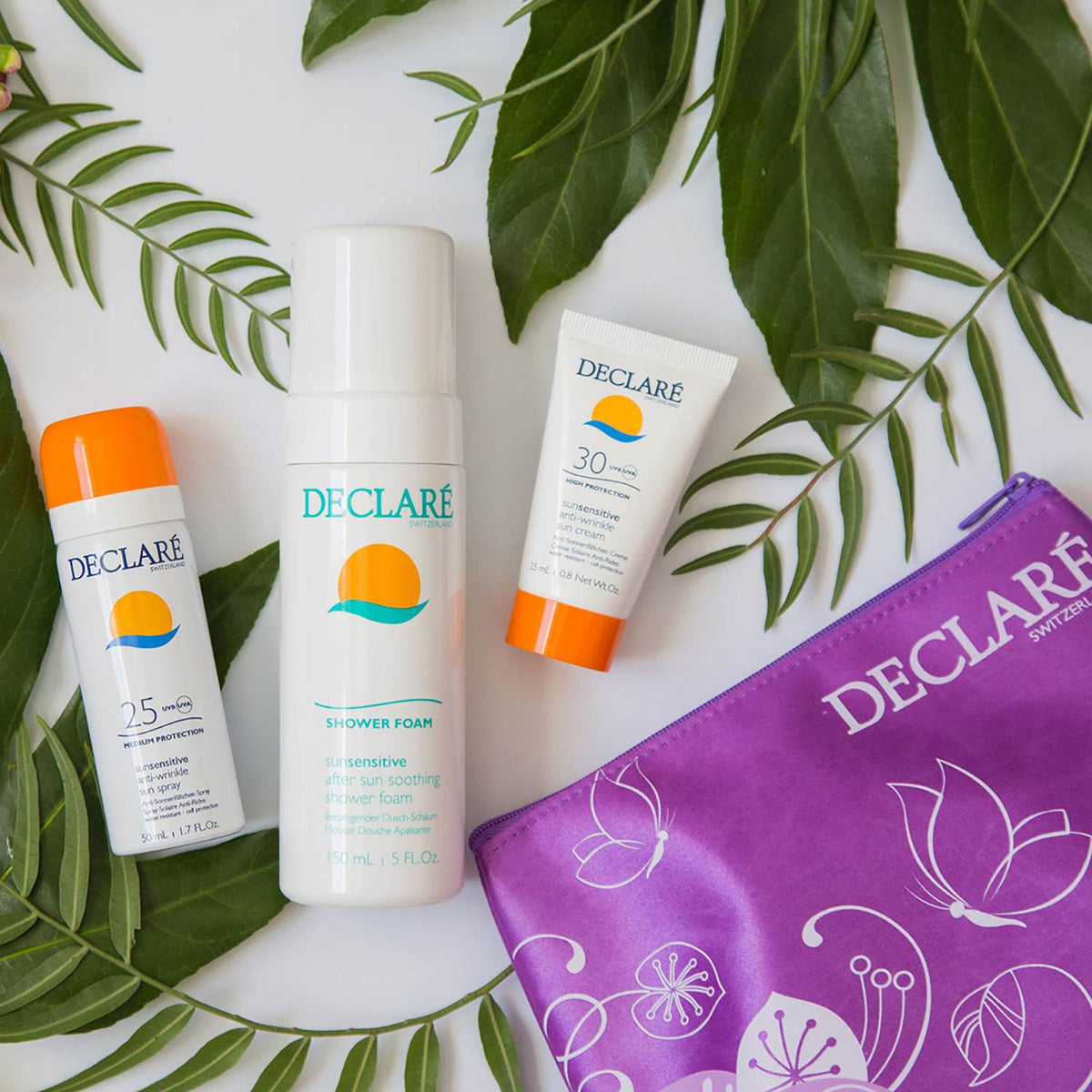 Declare Sun 3 Pc Set Anti-Wrinkle Sun Spray / Cream / After Sun Shower Foam