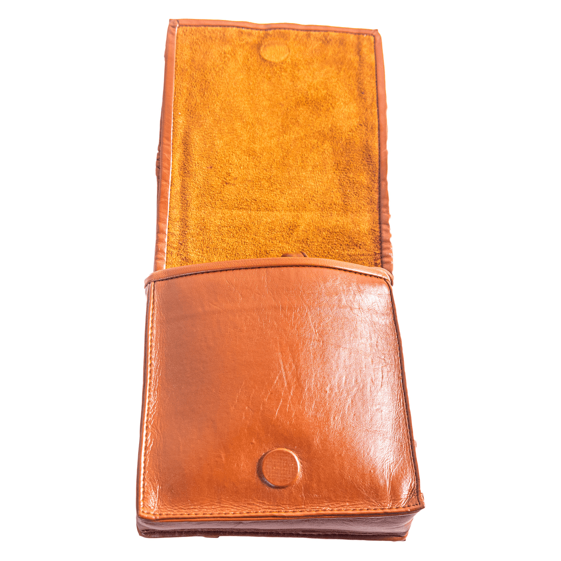 La Chic Women's Handcrafted Leather Leaf Accent Crossbody Bag